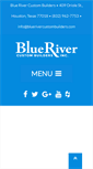Mobile Screenshot of bluerivercustombuilders.com